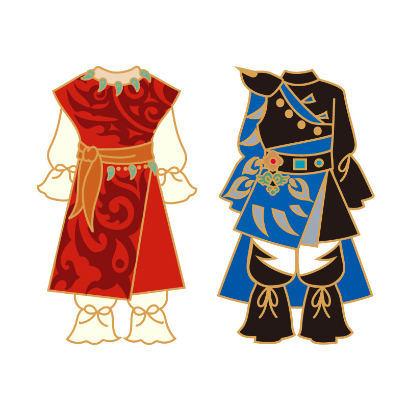 衣裳モチーフチャーム